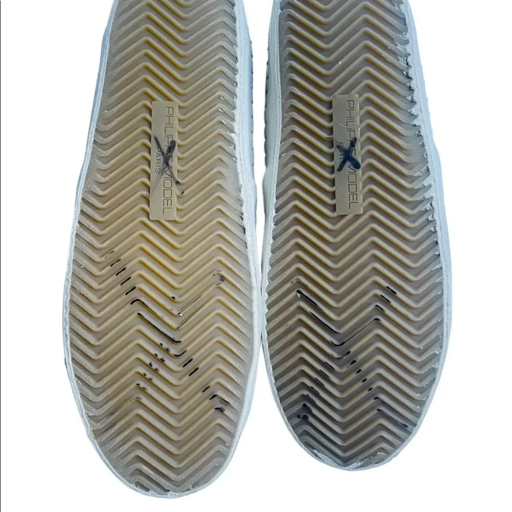 Philippe Mode Paris Canvas Womens Sz 37 US 7 Nude Loafers - Picture 8 of 8